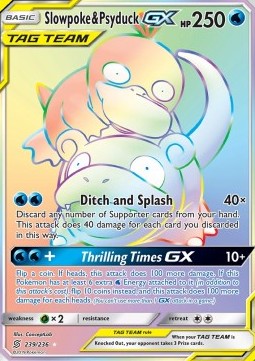 Slowpoke & Psyduck GX - Unified Minds (Secret Rare) [UNM-239]