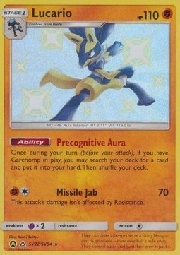 Lucario - Hidden Fates (Secret Rare) [HIF-SV22]