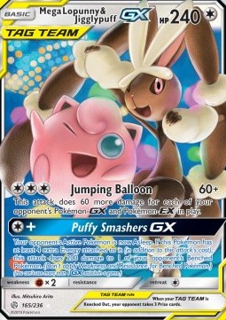 Mega Lopunny & Jigglypuff GX - Cosmic Eclipse (Ultra Rare) [CEC-165]