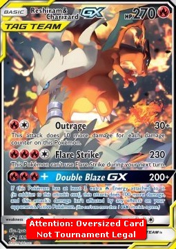 Reshiram & Charizard GX - SM Black Star Promos (Oversized) [SM-201]