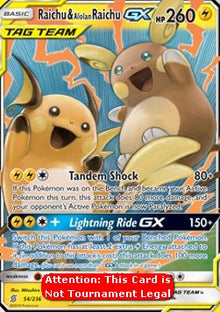 Raichu & Alolan Raichu GX - Unified Minds (Fixed) [UNM-54]