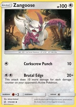 Zangoose - Cosmic Eclipse (Uncommon) [CEC-173]