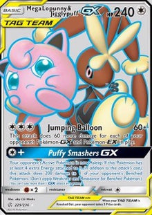 Mega Lopunny & Jigglypuff GX - Cosmic Eclipse (Ultra Rare) [CEC-225]