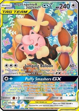 Mega Lopunny & Jigglypuff GX - Cosmic Eclipse (Ultra Rare) [CEC-226]