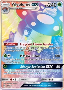 Vileplume GX - Cosmic Eclipse (Secret Rare) [CEC-250]