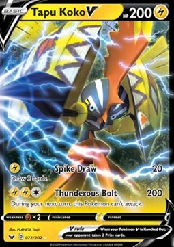 Tapu Koko V - Sword & Shield (Ultra Rare) [SSH-72]