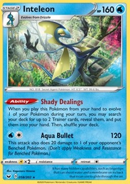 Inteleon - Sword & Shield (Holo Rare) [SSH-58]
