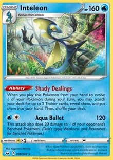 Inteleon - Sword & Shield (Holo Rare) [SSH-58]