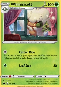 Whimsicott - Sword & Shield (Rare) [SSH-6]