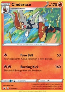 Cinderace - Sword & Shield (Holo Rare) [SSH-35]