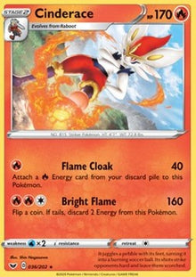 Cinderace - Sword & Shield (Rare) [SSH-36]