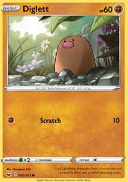 Diglett - Sword & Shield (Common) [SSH-92]
