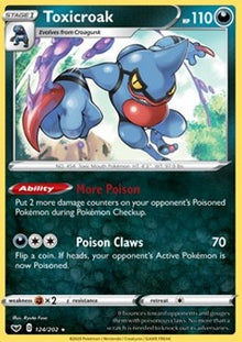 Toxicroak - Sword & Shield (Holo Rare) [SSH-124]