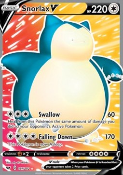 Snorlax V - Sword & Shield (Ultra Rare) [SSH-197]