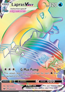Lapras VMAX - Sword & Shield (Secret Rare) [SSH-203]