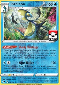 Inteleon - Sword & Shield (Promo) [SSH-58]