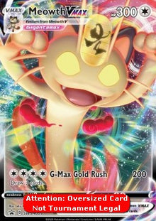 Meowth VMAX - SWSH Black Star Promos (Oversized) [SWSH-005]