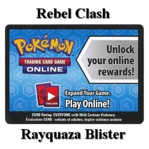 Online Code Card (Rayquaza Blister) - Rebel Clash (Online Code Card)