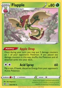Flapple - Rebel Clash (Holo Rare) [RCL-22]