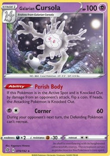 Galarian Cursola - Rebel Clash (Holo Rare) [RCL-79]