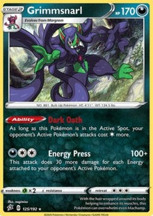 Grimmsnarl - Rebel Clash (Holo Rare) [RCL-125]