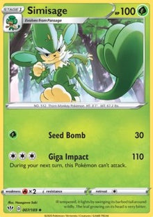 Simisage - Darkness Ablaze (Uncommon) [DAA-7]