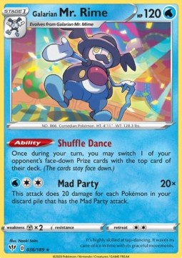 Galarian Mr. Rime - Darkness Ablaze (Rare) [DAA-36]