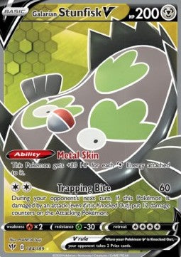 Galarian Stunfisk V - Darkness Ablaze (Ultra Rare) [DAA-184]