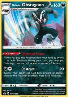 Galarian Obstagoon - SWSH Black Star Promos (Promo) [SWSH-059]
