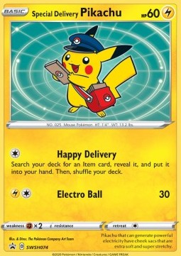 Special Delivery Pikachu - SWSH Black Star Promos (Promo) [SWSH-074]