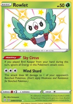 Rowlet - Shining Fates (Secret Rare) [SHF-SV1]