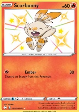 Scorbunny - Shining Fates (Secret Rare) [SHF-SV15]