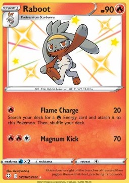 Raboot - Shining Fates (Secret Rare) [SHF-SV16]