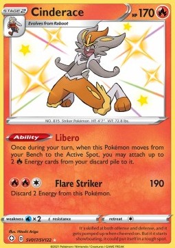 Cinderace - Shining Fates (Secret Rare) [SHF-SV17]