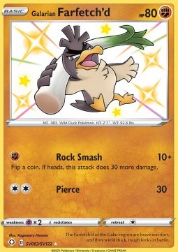 Galarian Farfetch'd - Shining Fates (Secret Rare) [SHF-SV63]