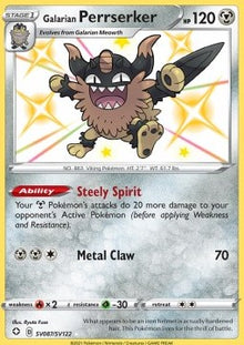 Galarian Perrserker - Shining Fates (Secret Rare) [SHF-SV87]