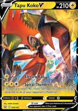 Tapu Koko V - Battle Styles (Ultra Rare) [BST-50]