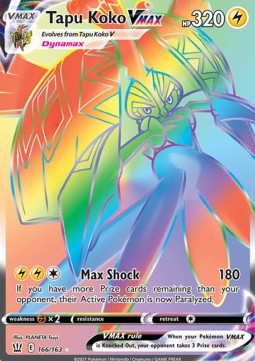 Tapu Koko VMAX - Battle Styles (Secret Rare) [BST-166]