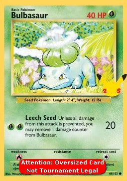 Bulbasaur - Base Set (Oversized) [BS-44]