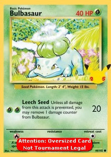 Bulbasaur - Base Set (Oversized) [BS-44]