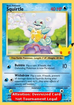 Squirtle - Base Set (Oversized) [BS-63]