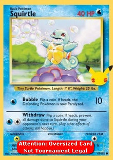 Squirtle - Base Set (Oversized) [BS-63]