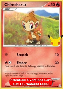 Chimchar Lv.8 - Diamond & Pearl (Oversized) [DP-76]