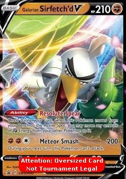 Galarian Sirfetch'd V - SWSH Black Star Promos (Oversized) [SWSH-043]