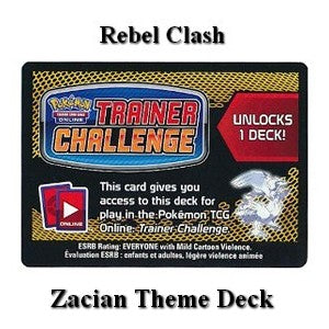 Online Code Card (Rebel Clash: Zacian Theme Deck) - Rebel Clash (Online Code Card)