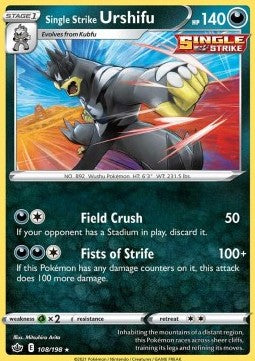 Single Strike Urshifu - Chilling Reign (Holo Rare) [CRE-108]