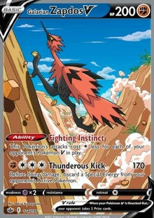 Galarian Zapdos V - Chilling Reign (Ultra Rare) [CRE-174]