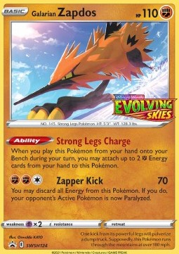 Galarian Zapdos - SWSH Black Star Promos (Promo) [SWSH-124]