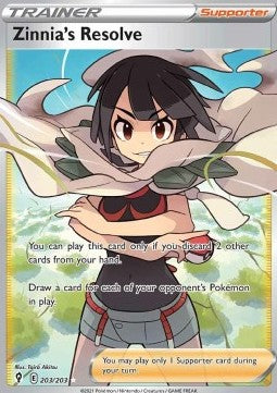 Zinnia's Resolve - Evolving Skies (Ultra Rare) [EVS-203]