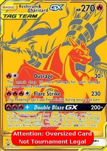 Reshiram & Charizard GX - SM Black Star Promos (Oversized) [SM-247]
